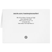 The Yellow House (F464) Van Gogh Fine Art Cards (Back Horizontal)