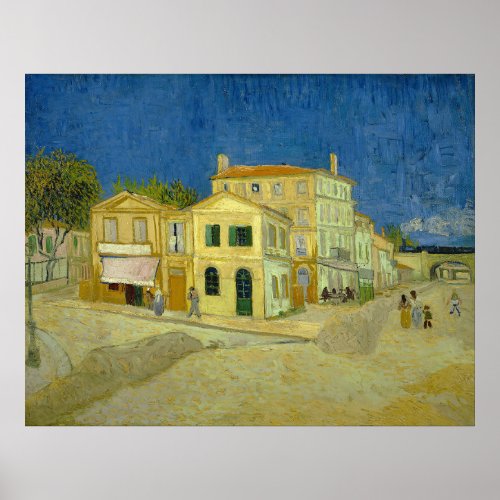 The yellow house The street Vincent Gogh  Poster