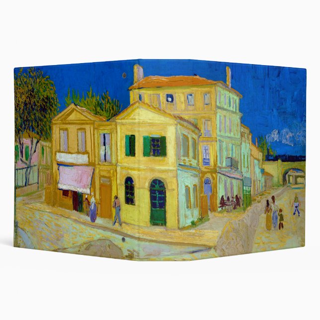 The Yellow House, Van Gogh 3 Ring Binder (Background)
