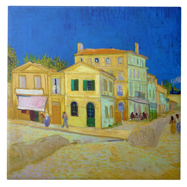 The Yellow House, Van Gogh Ceramic Tile (Front)