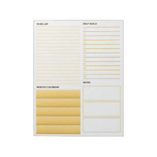 The Yellow Incredalist To-Do List Notepad