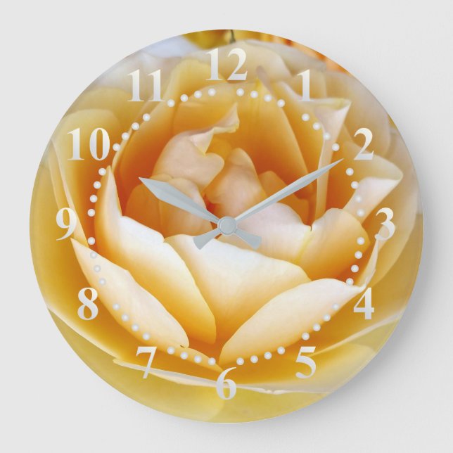 The Yellow Rose Large Clock (Front)