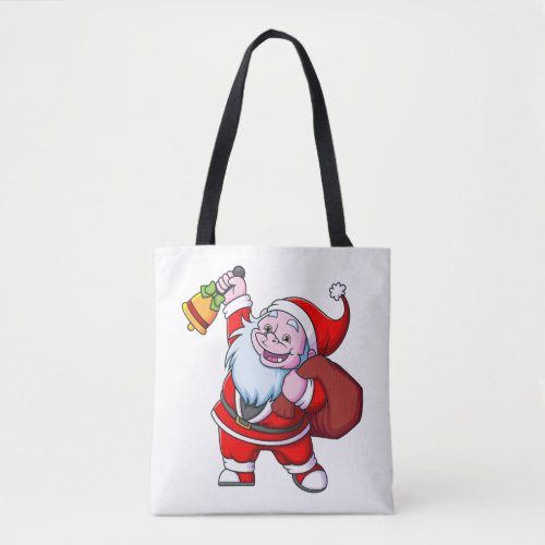 the yeti dwarf with the santa claus costume is rin tote bag
