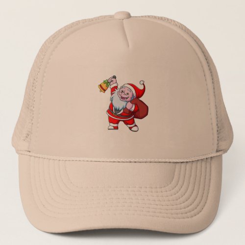 the yeti dwarf with the santa claus costume is rin trucker hat