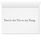 The Yin to my Yang Cards (Inside Horizontal (Bottom))