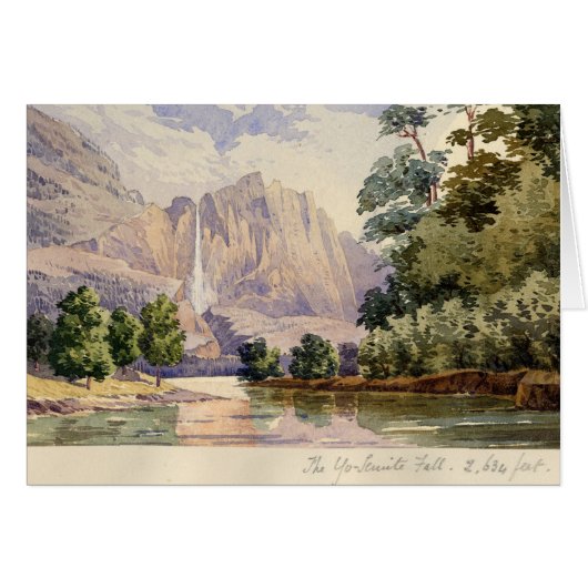 The Yo-Semite Fall. 2,634 ft. Cards (Front Horizontal)
