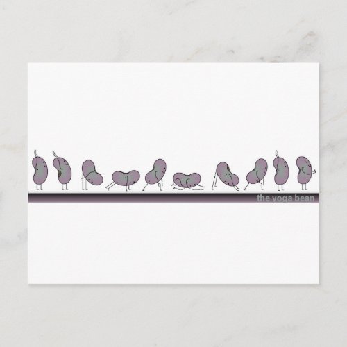 The Yoga Bean _ Sun Salutation Postcard