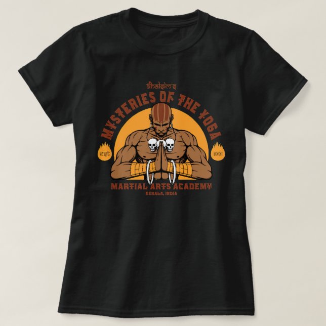 The Yoga Master Dhalsim  T-Shirt (Design Front)