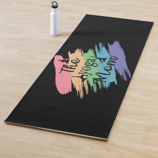 The Yoga Mom, personalize Name Yoga Mat