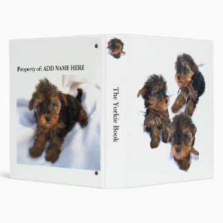 The Yorkie Book 3 Ring Binder