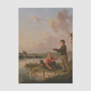 The Young Anglers by Edmund Bristow Tissue Paper