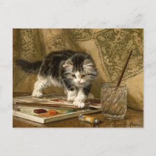 The Young Artist Henriëtte Ronner-Knip Postcard