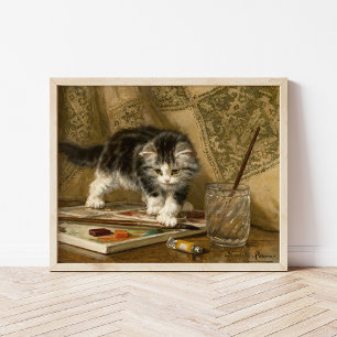 The Young Artist Henriëtte Ronner-Knip Poster