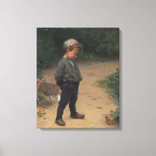 The Young Biologist (by Paul Peel) Canvas Print