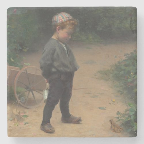 The Young Biologist by Paul Peel Stone Coaster