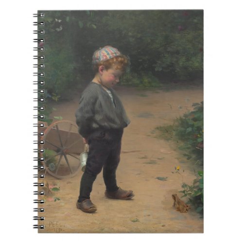 The Young Biologist With a Frog by Paul Peel Notebook