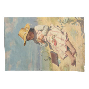 The Young Botanist (by Paul Peel) Pillow Case