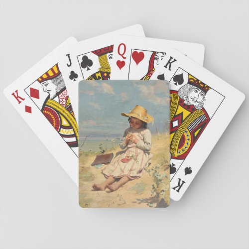 The Young Botanist by Paul Peel Playing Cards