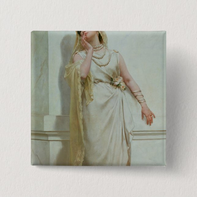The Young Bride, 1883 Button (Front)