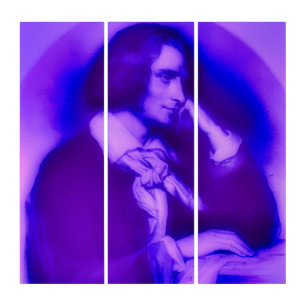 the young & dreamy Franz Liszt -portrait Triptych