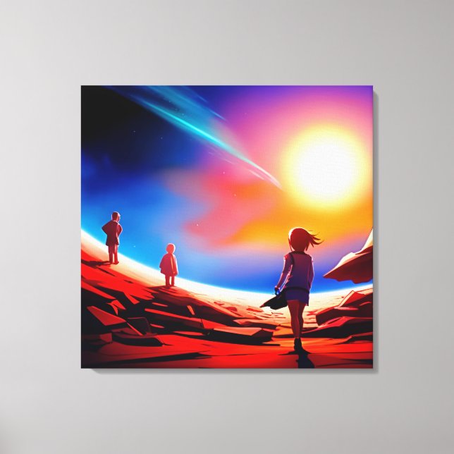 The Young Explorers Canvas Print (Front)