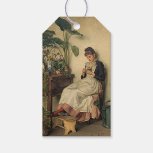 The Young Florist (by Carl Zewy) Gift Tags