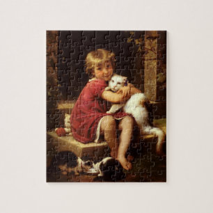 The Young Girl's Favorite Pet Cat (Perrault) Jigsaw Puzzle