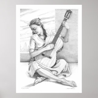 The Young Guitarist Poster
