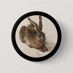 The Young Hare Pinback Button