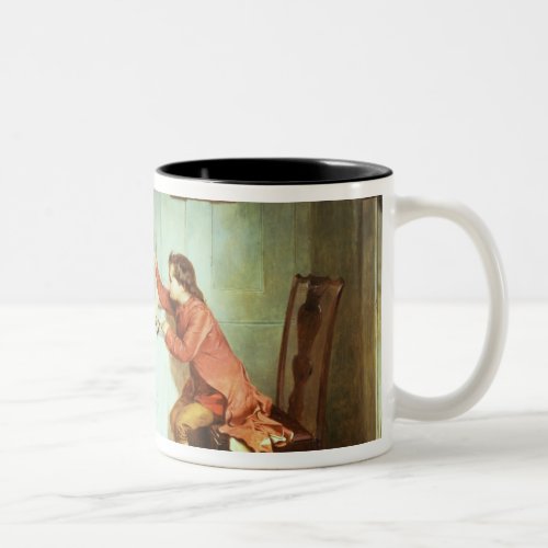 The Young James Watt Playing with Steam Two_Tone Coffee Mug