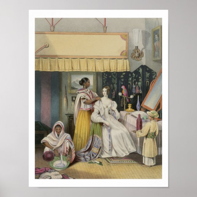 The Young Lady's Toilet, plate 2 from 'Anglo India Poster (Front)