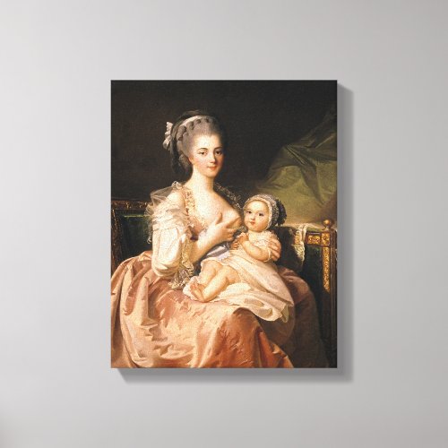 The Young Mother c1770_80 Canvas Print