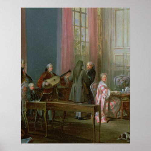 The Young Mozart at the clavichord Poster