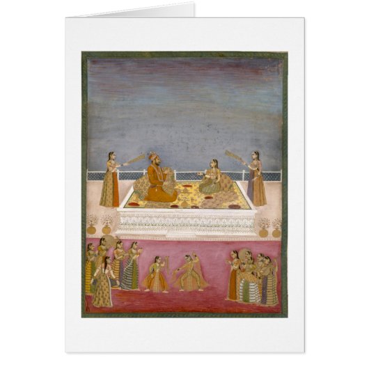The young Mughal Emperor Muhammad Shah at a nautch (Front)