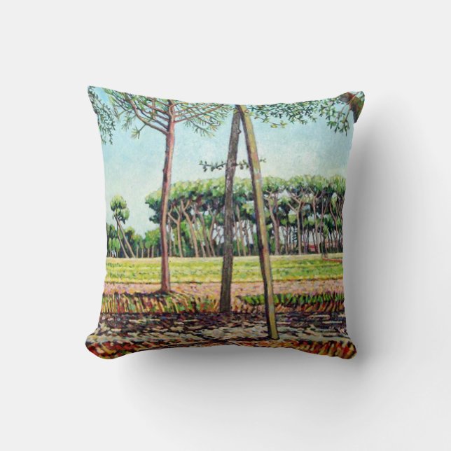 The Young Pine 2009 Throw Pillow (Front)