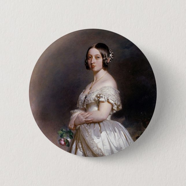 The Young Queen Victoria Button (Front)