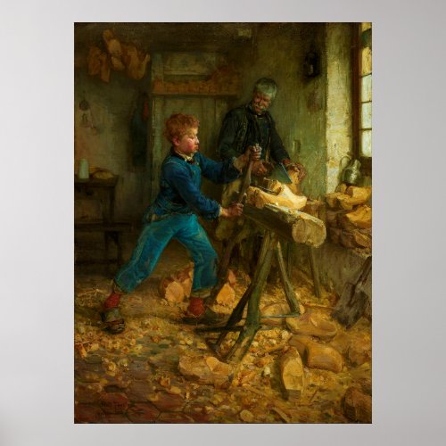 The Young Sabot Maker by Henry Ossawa Tanner 1895 Poster