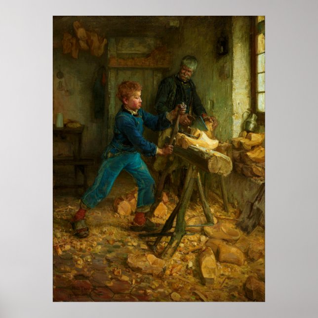 The Young Sabot Maker by Henry Ossawa Tanner 1895 Poster (Front)