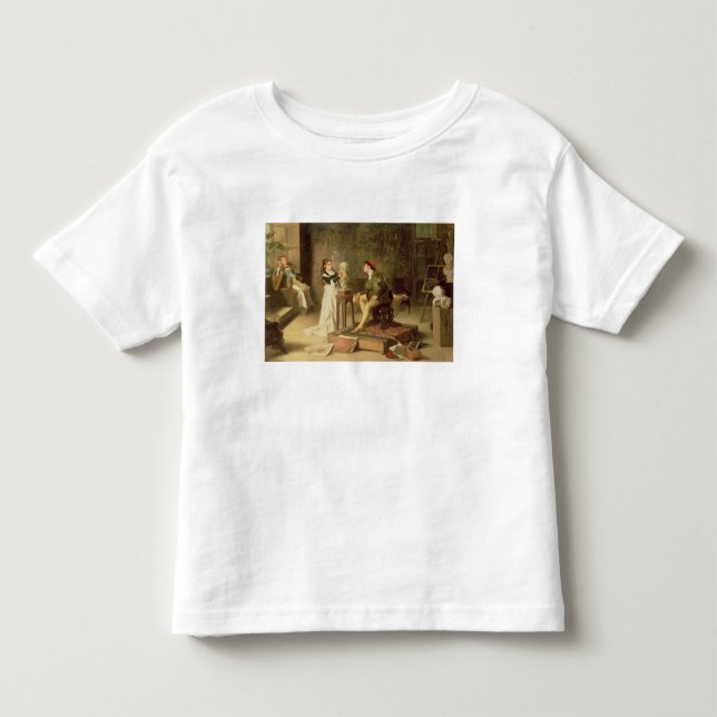 The Young Sculptress (oil on canvas) Toddler T-shirt (Front)