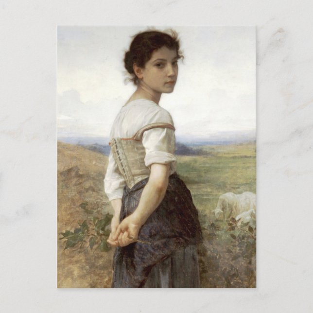 The Young Shepherdess - The Young Girl Postcard (Front)