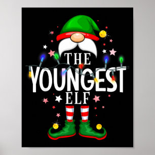The Youngest Elf Christmas Family Pajama Party Poster