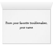 The Youngest Ones Are Always The Troublemakers Cards (Inside Horizontal (Bottom))