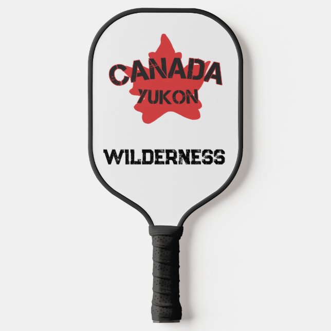 The Yukon Canadians a joke Pickleball Paddle (Front)