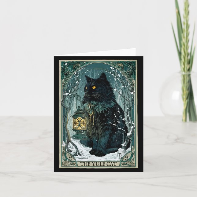 The Yule Cat Tarot Card Icelandic Folklore Christm (Front)