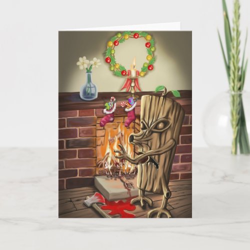 The Yule Logs Revenge Card