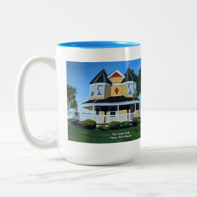 The Zandy Castle Cape Cod Victorian Drinkware Coffee Mug (Left)