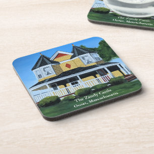 The Zandy Castle Gateway to Cape Cod Victorian Beverage Coaster