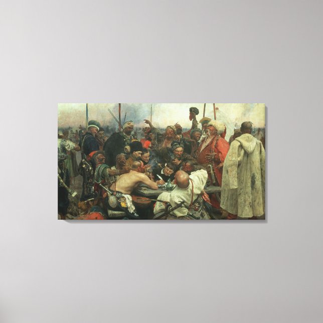 The Zaporozhye Cossacks Canvas Print (Front)