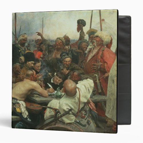 The Zaporozhye Cossacks writing a letter 3 Ring Binder