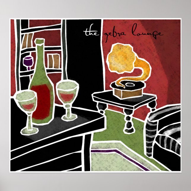 The Zebra Lounge Poster (Front)